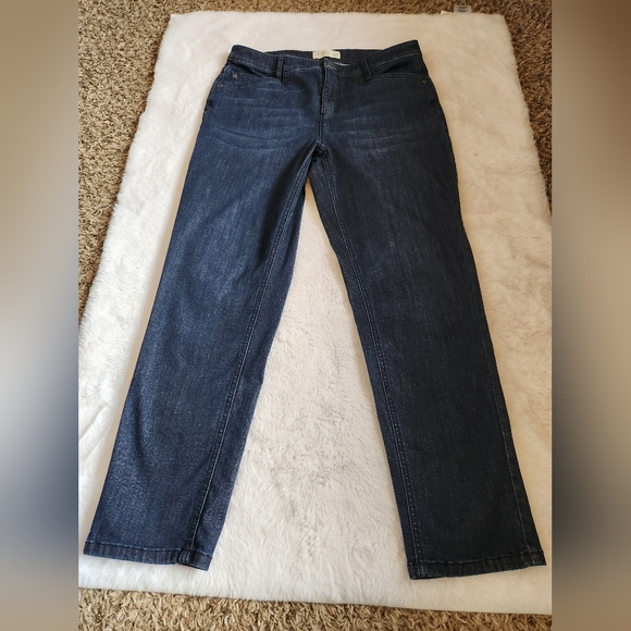 J. Jill Women's Size 10 Smooth Fit Slim Ankle Blue Denim Jeans Stretch - Picture 3 of 9